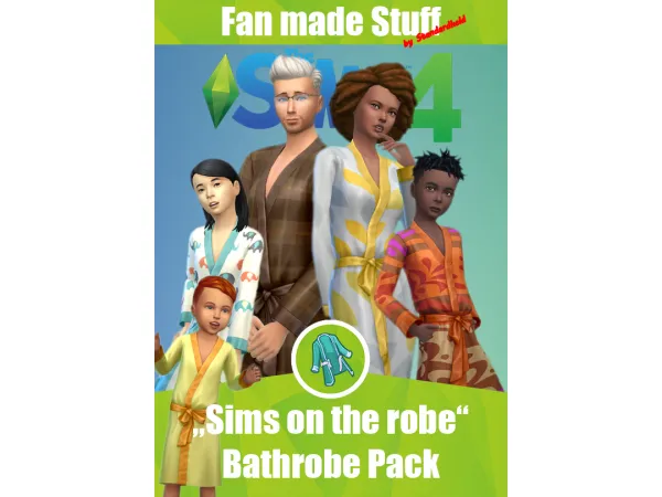 Maxis Match Sims on the Robe Bathrobe Pack - The Sims 4 Custom Content