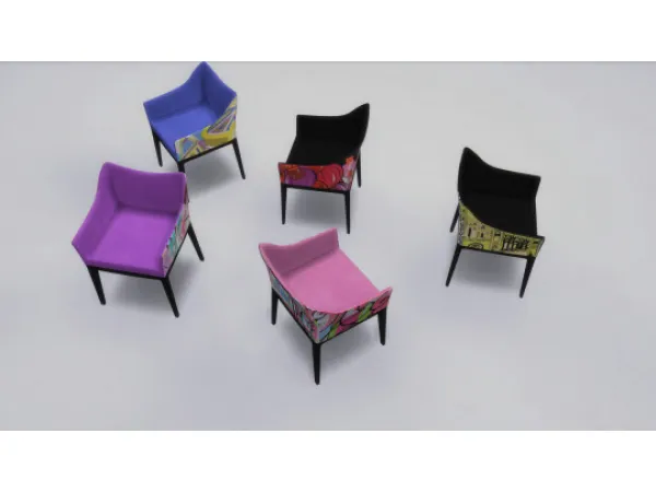 Alpha MADAME PUCCI ARMCHAIR by KARTELL - The Sims 4 Custom Content