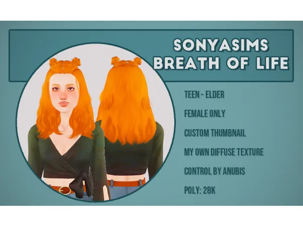 SonyaSims hairs - The Sims 3 Custom Content