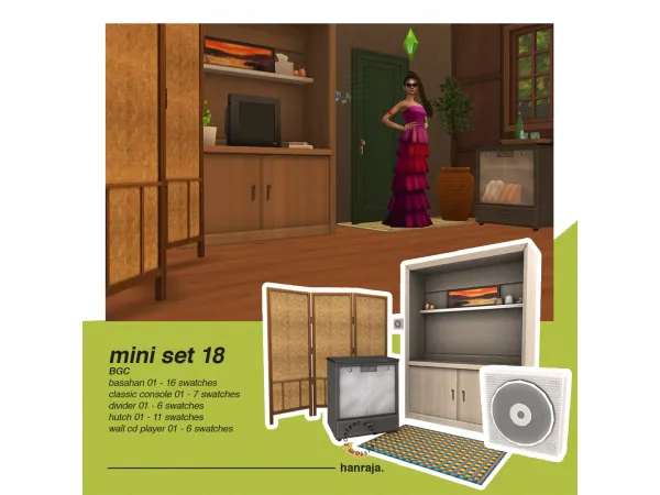 Alpha MINI SET 18 by hanraja - The Sims 4 Custom Content