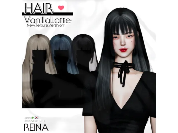 Alpha REINA_TS4_23_VANILLA LATTE NEW TEXTURE VERSHION - The Sims 4 Custom Content