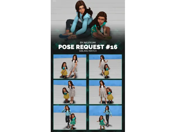 Mix Request 16 (free 13may) by Akuiyumi - The Sims 4 Custom Content
