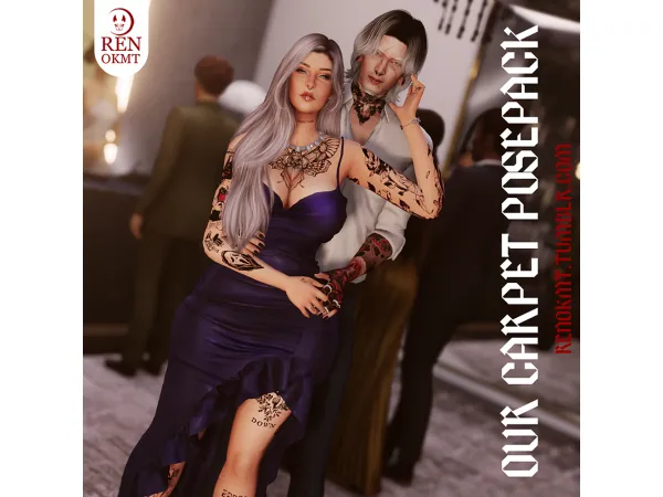 Mix [RenOKMT] Our Carpet (Early access Posepack 0601) - The Sims 4 Custom Content