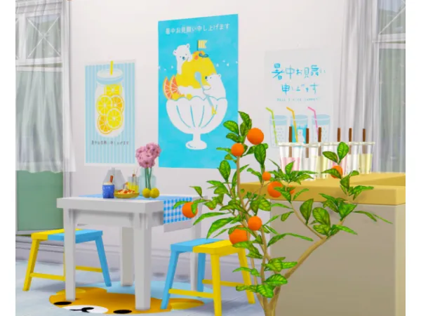 Maxis Match Sweet summer poster - The Sims 4 Custom Content