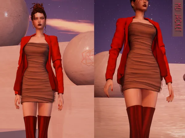 Alpha Mei Jacket brsims - The Sims 4 Custom Content