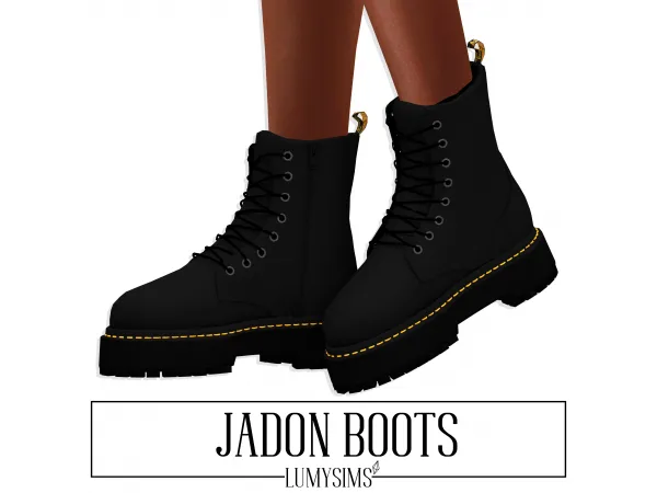 Alpha Jadon boots (F) - The Sims 4 Custom Content