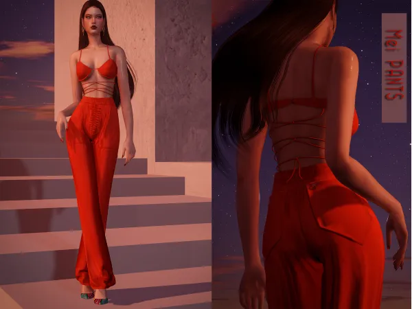 Alpha Mei Pants BRsims - The Sims 4 Custom Content