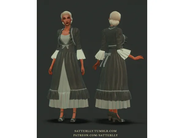 Mix Final Fantasy VII Remake Cloud dress 1 by satterlly - The Sims 4 Custom Content
