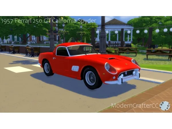Mix 1957 Ferrari 250 GT California Spyder - The Sims 4 Custom Content