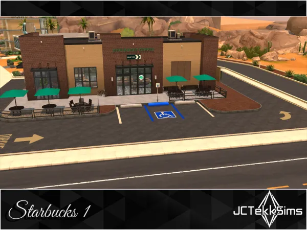 Maxis Match Starbucks 1 by JCTekkSims - The Sims 4 Custom Content