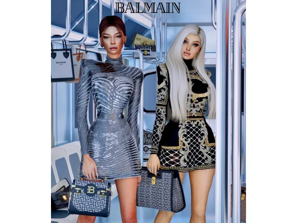 Alpha Balmain Collab With Saks Sims by PlatinumLuxeSims - The Sims 4 Custom Content