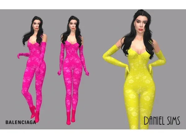 Alpha Dua Lipa in Balenciaga - The Sims 4 Custom Content