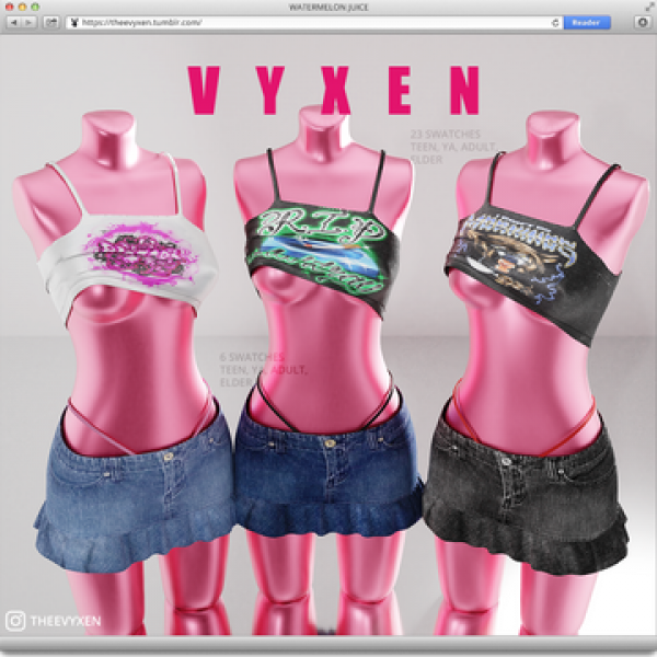 Alpha [ vyxen ] b00 set by vyxen - The Sims 4 Custom Content