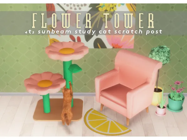 FLOWER TOWER by diwasims - The Sims 2 Custom Content