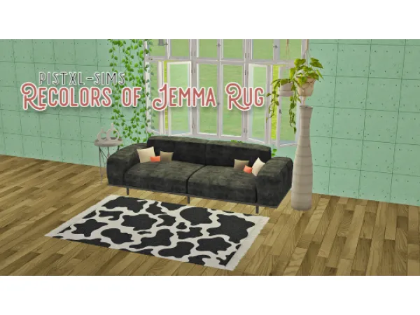 Pistxl Jemma Rug Recolors - The Sims 2 Custom Content
