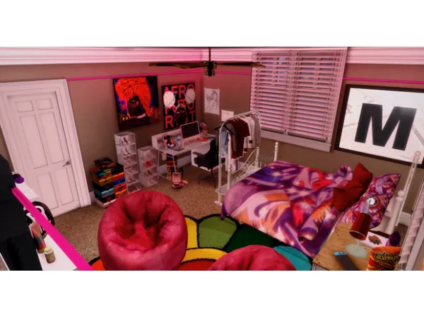 Alpha 43310450277903 Teenage Girl Room 43310450277903 by gawdlysims - The Sims 4 Custom Content