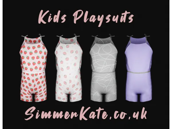 Alpha Kids Playsuit - The Sims 4 Custom Content