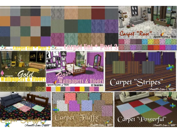 Maxis Match Re upload my Carpets by Annett's Sims 4 Welt ASW - The Sims 4 Custom Content