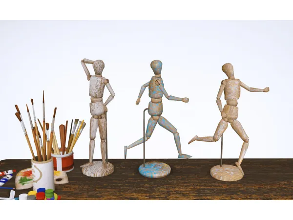 Wooden Model - The Sims 2 Custom Content