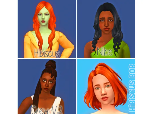Meghewletts Hibiscus etc - The Sims 2 Custom Content