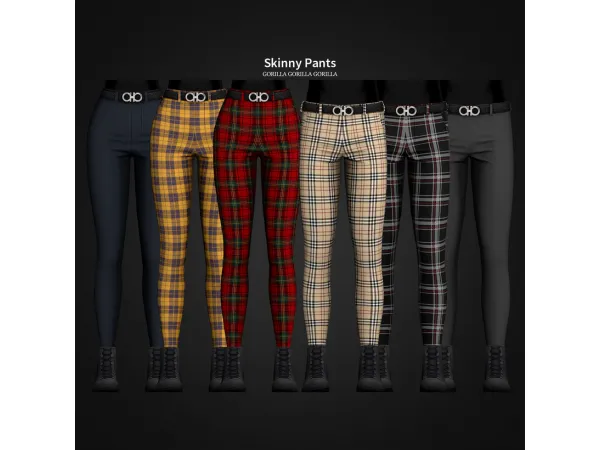 Alpha Skinny Pants by - The Sims 4 Custom Content