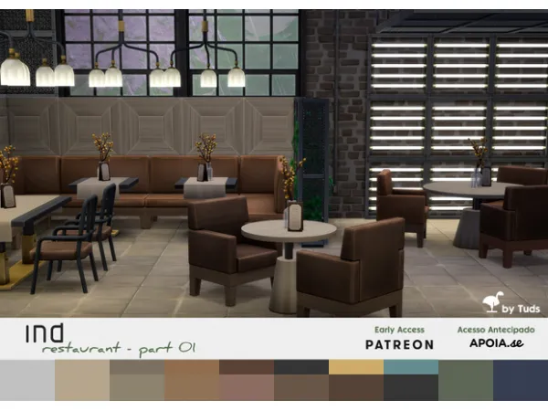 Maxis Match IND Restaurant Part 01 by TudTuds - The Sims 4 Custom Content