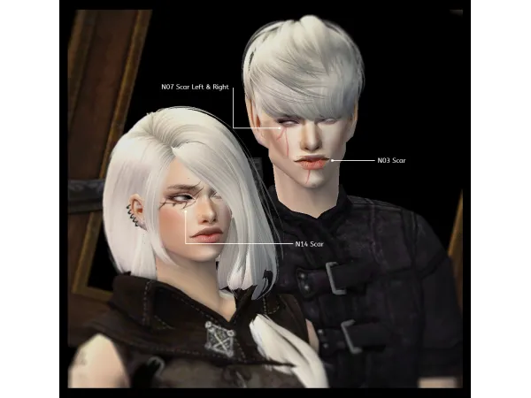 MOONPRES SIMS SCARS LIPSTICK 4T2 LILROISIN - The Sims 2 Custom Content