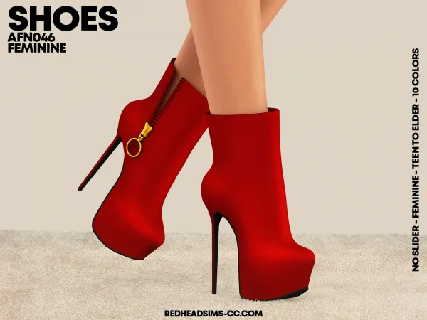 Alpha AF SHOES N046 NO SLIDER - The Sims 4 Custom Content