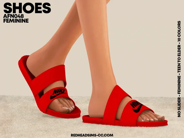 Alpha AF SHOES N048 NO SLIDER - The Sims 4 Custom Content