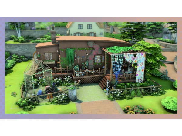 Maxis Match TINYHOUSE HIPPIE by [NESIMS] - The Sims 4 Custom Content