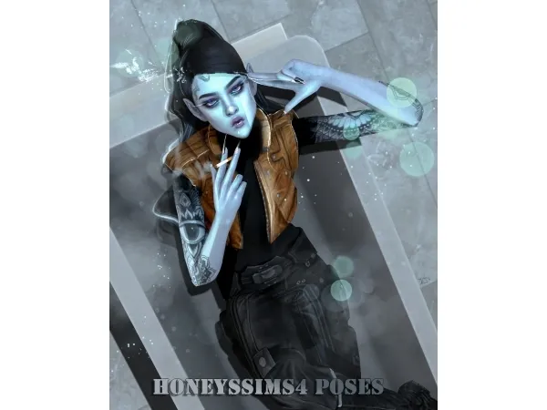 Mix HoneysSims4 [HS4] splish splash human trash bathtub poses - The Sims 4 Custom Content