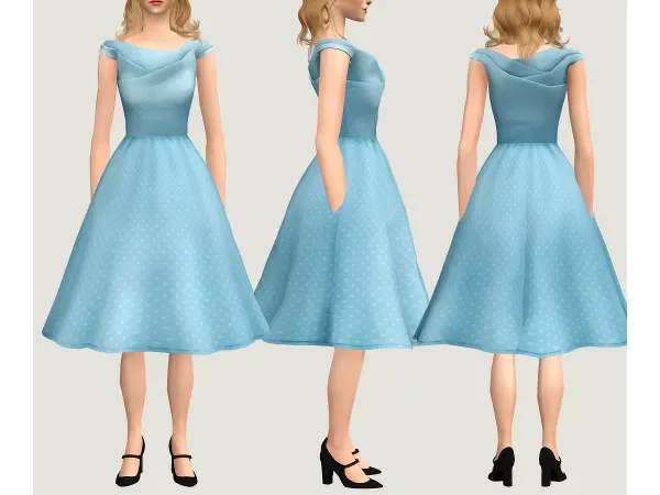 4t2 RetroPixels Little Darlin Dress - The Sims 2 Custom Content