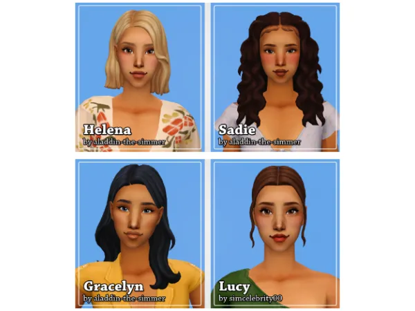 4t2 Female Hair Conversions - The Sims 2 Custom Content