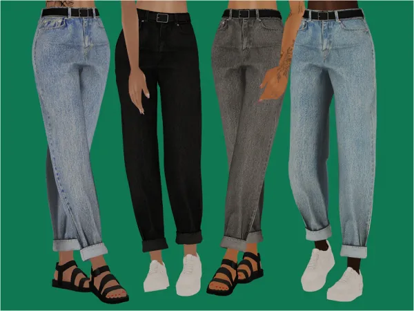 Roll Up Jeans AF - The Sims 2 Custom Content