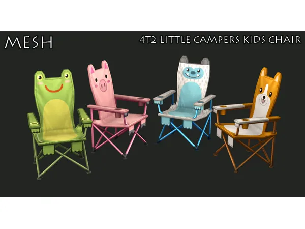 4t2 Little Campers kids chair - The Sims 2 Custom Content