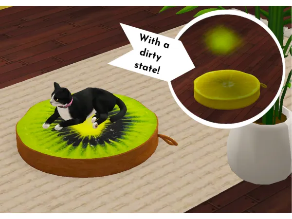 Pet Bed Fruit Cocktail - The Sims 2 Custom Content