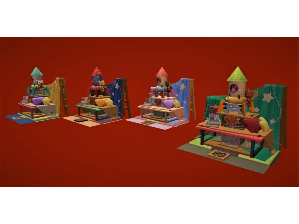4t2 Little Campers Up Up Into The Stars Dollhouse - The Sims 2 Custom Content