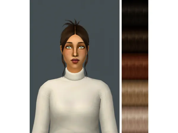 SIMPLICIATY PHOEBE OPTIONAL HAIRBOWLTWIST DEFAULT - The Sims 2 Custom Content