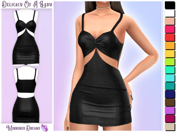 Alpha Dress Delicacy Of Lady - The Sims 4 Custom Content