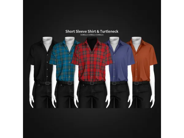 Short Sleeve Shirt & Turtleneck