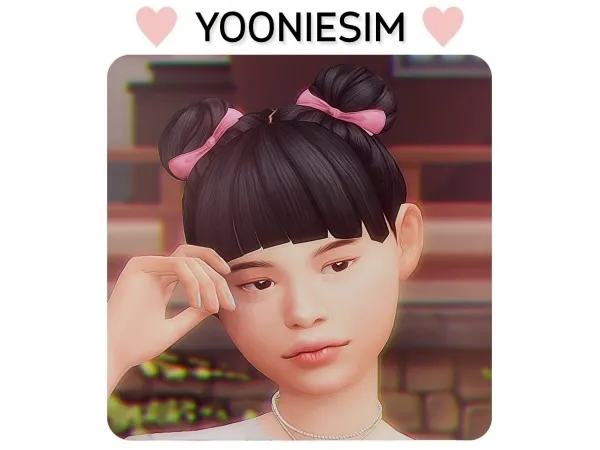 Maxis Match Siyeons Style Baby Bow Hair - The Sims 4 Custom Content