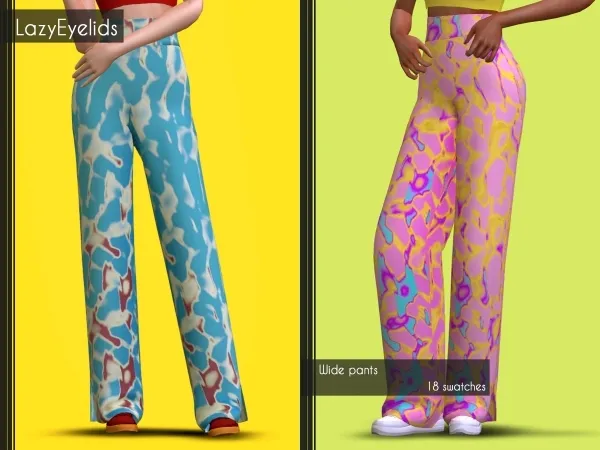 Maxis Match Wide pants - The Sims 4 Custom Content