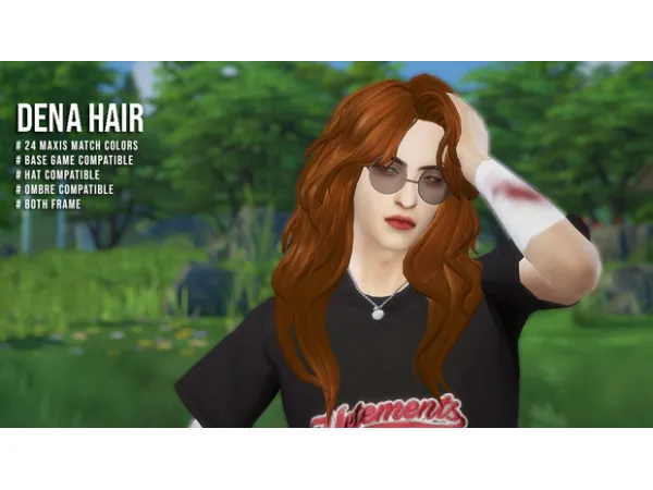 Maxis Match Dena hair by simsfinds - The Sims 4 Custom Content