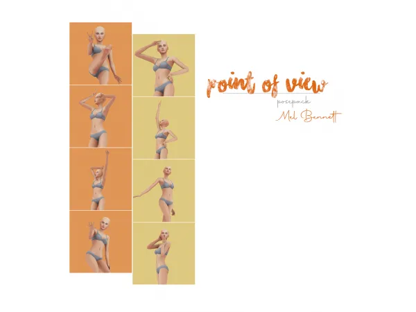 Maxis Match Point of View Posepack by melbennett - The Sims 4 Custom Content