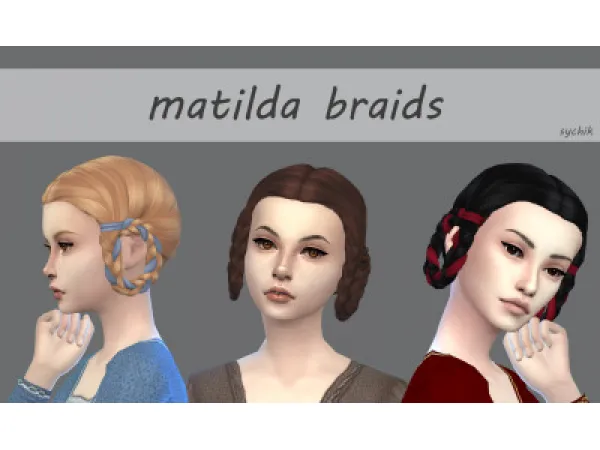 Maxis Match matilda braids - The Sims 4 Custom Content