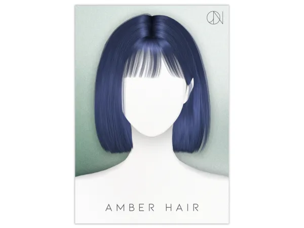 Alpha HAIR_N7_AMBER_HQ by simsfinds - The Sims 4 Custom Content