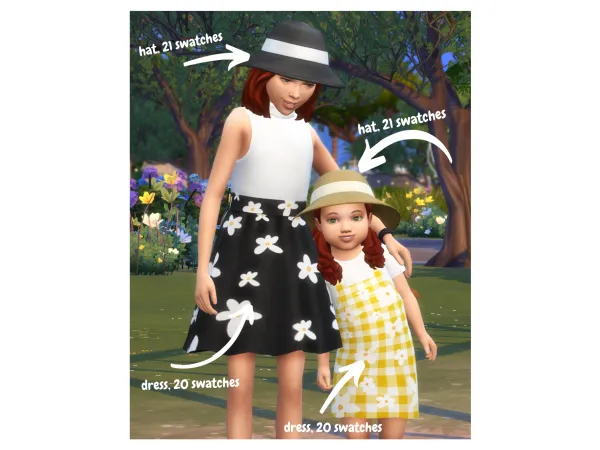 Maxis Match SISTERS Set by PowLuna - The Sims 4 Custom Content