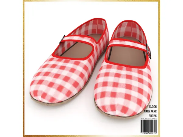 Alpha BLOOM Mary jane Shoes - The Sims 4 Custom Content