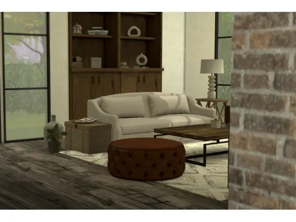Alpha Burke Living Room by pinkbox_anye - The Sims 4 Custom Content