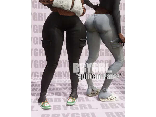Alpha Split'em Pants by simsfinds - The Sims 4 Custom Content